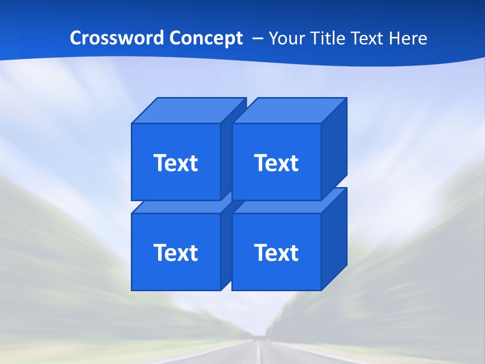 Direction Action Line PowerPoint Template