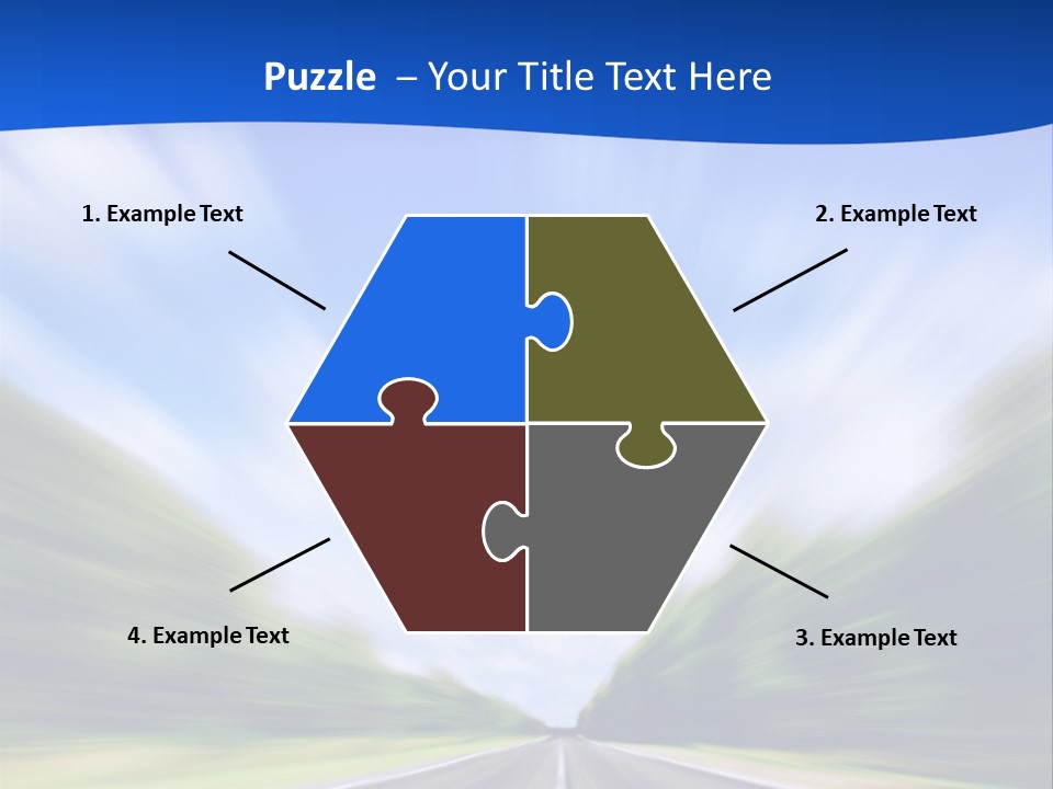 Direction Action Line PowerPoint Template