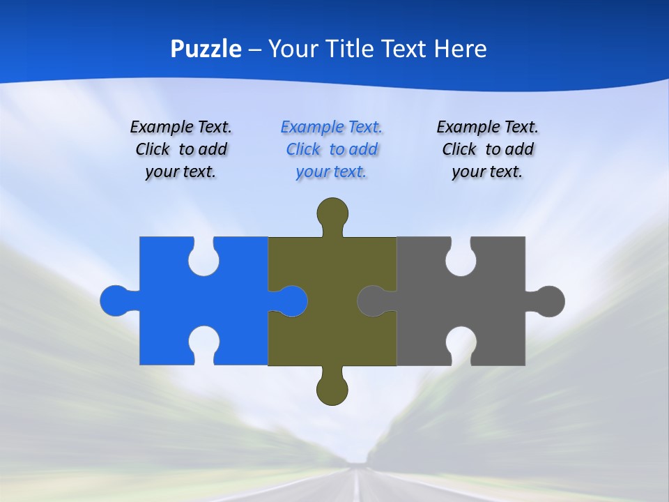 Direction Action Line PowerPoint Template