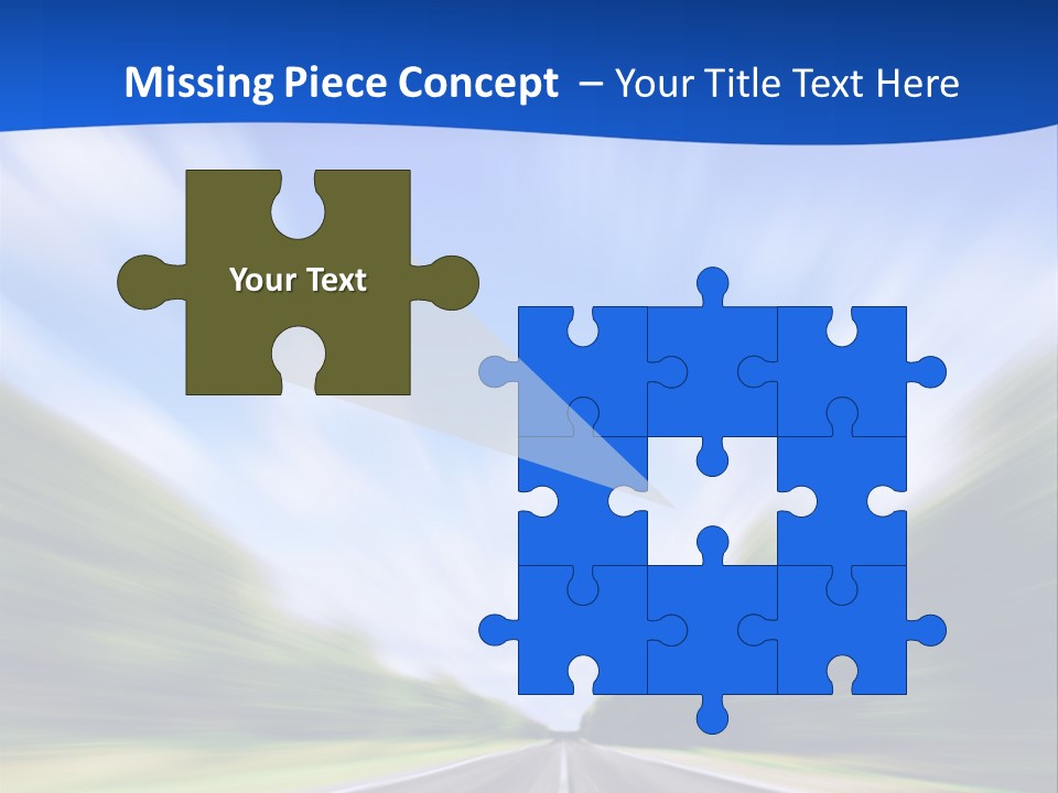 Direction Action Line PowerPoint Template