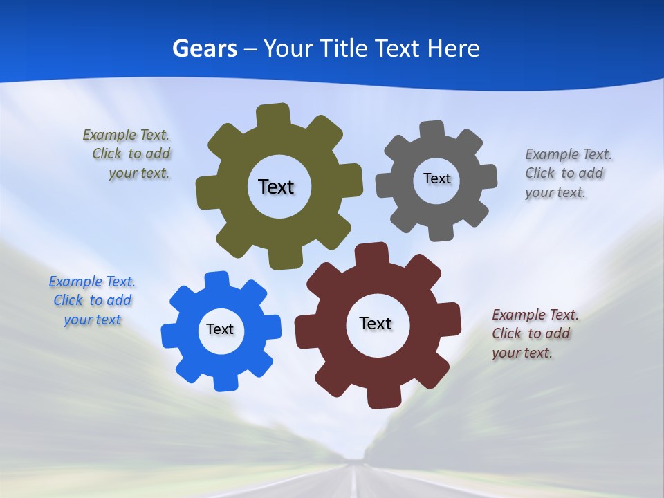 Direction Action Line PowerPoint Template