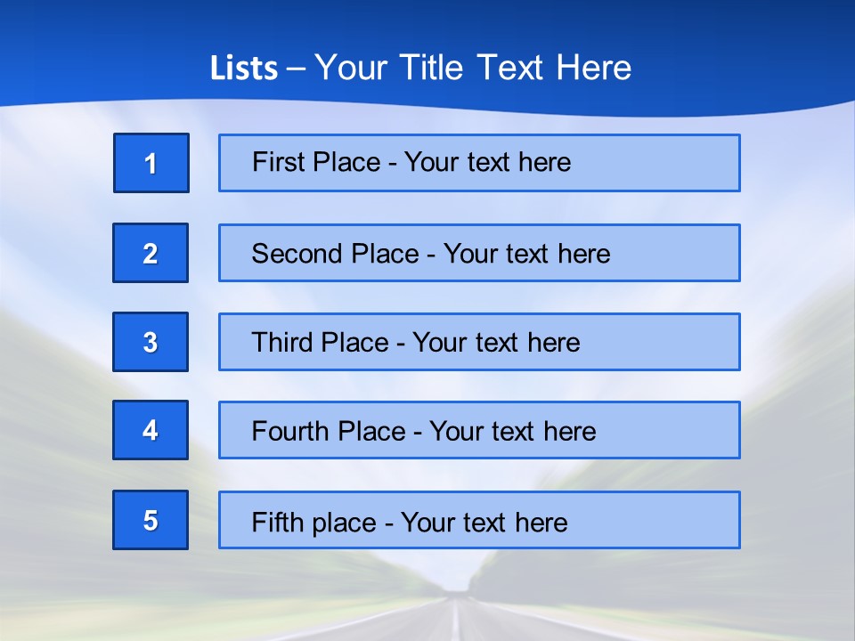 Direction Action Line PowerPoint Template