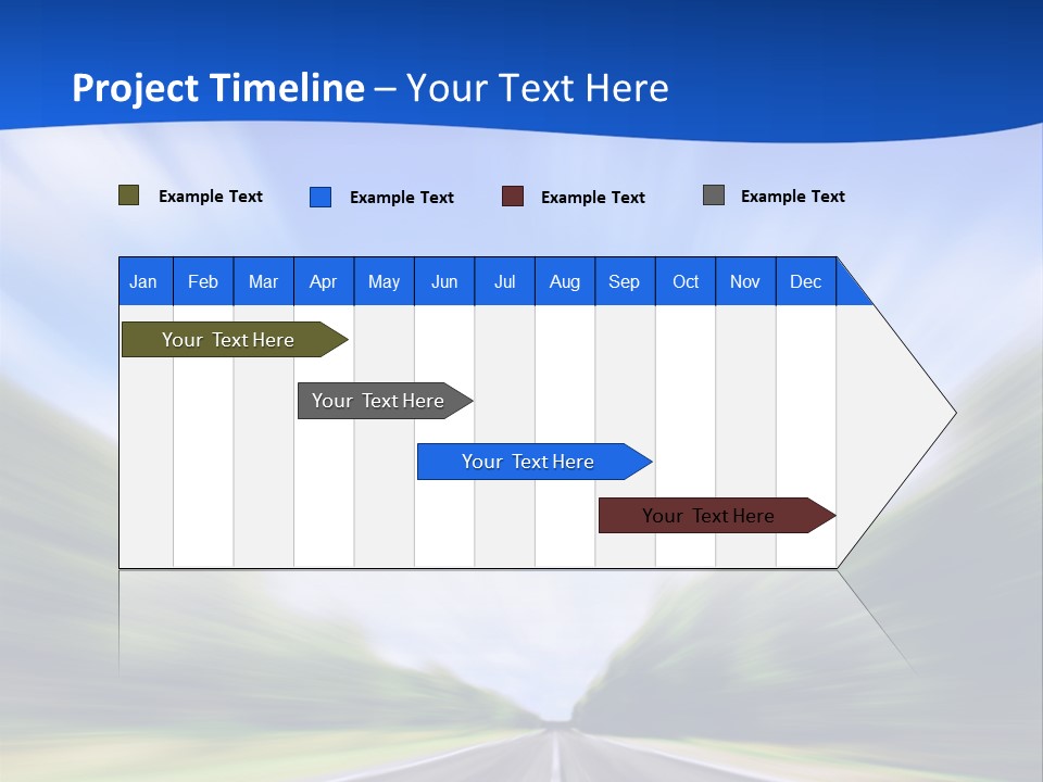 Direction Action Line PowerPoint Template