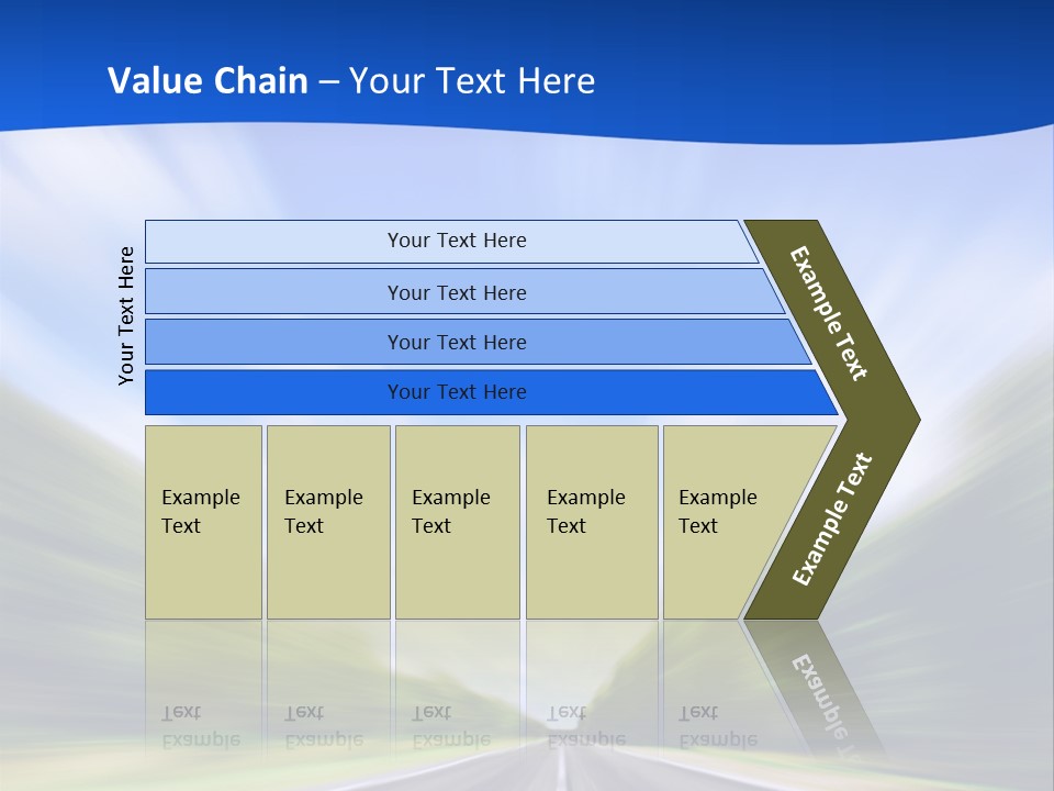 Direction Action Line PowerPoint Template
