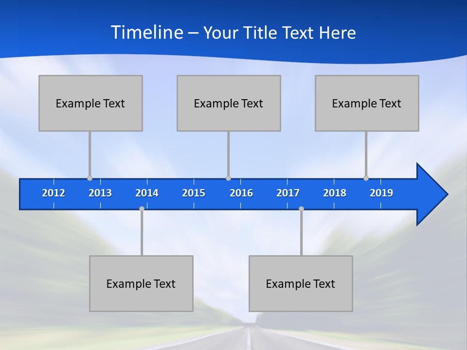 Direction Action Line PowerPoint Template