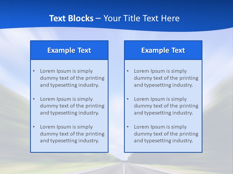 Direction Action Line PowerPoint Template
