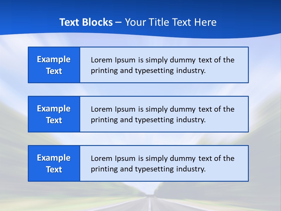 Direction Action Line PowerPoint Template