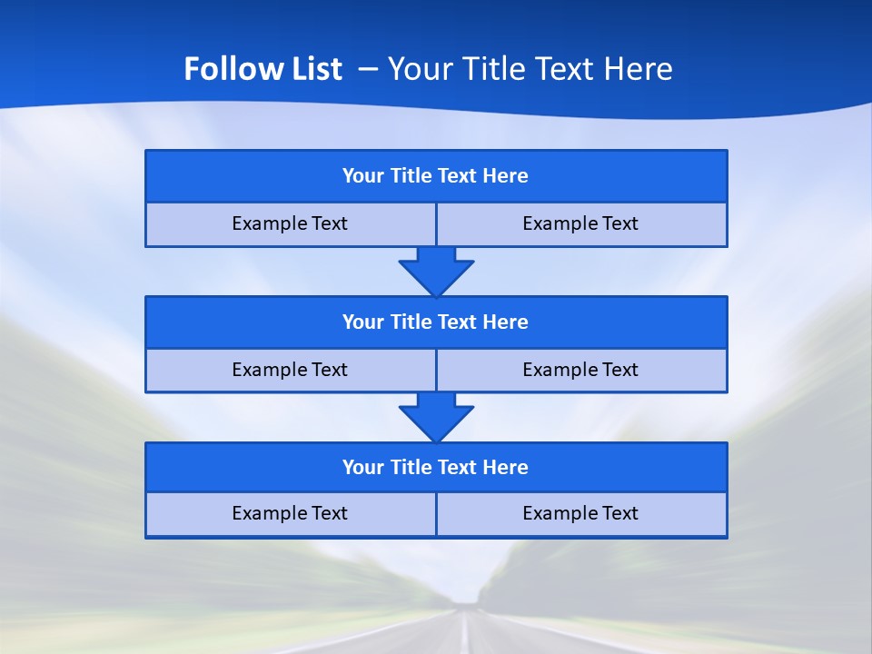 Direction Action Line PowerPoint Template