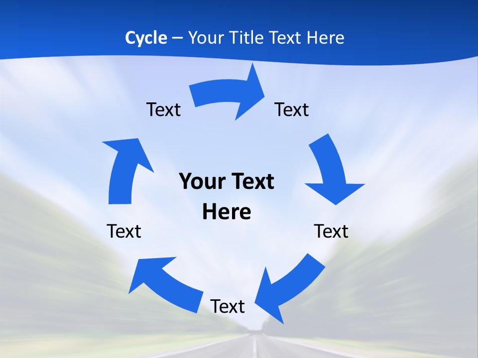 Direction Action Line PowerPoint Template