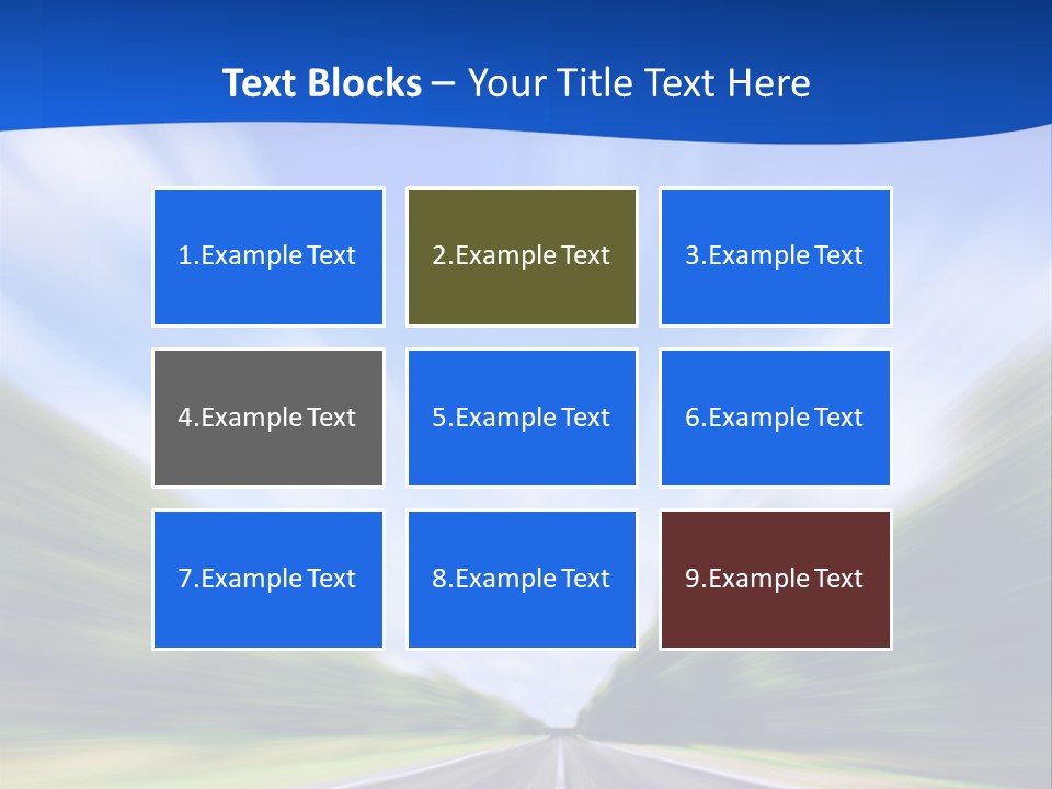 Direction Action Line PowerPoint Template
