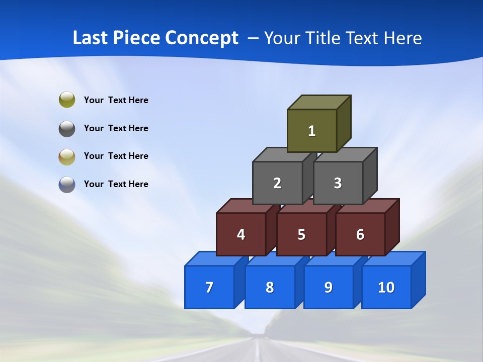 Direction Action Line PowerPoint Template