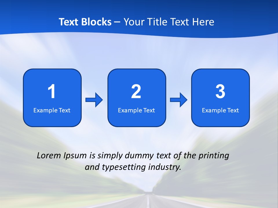 Direction Action Line PowerPoint Template