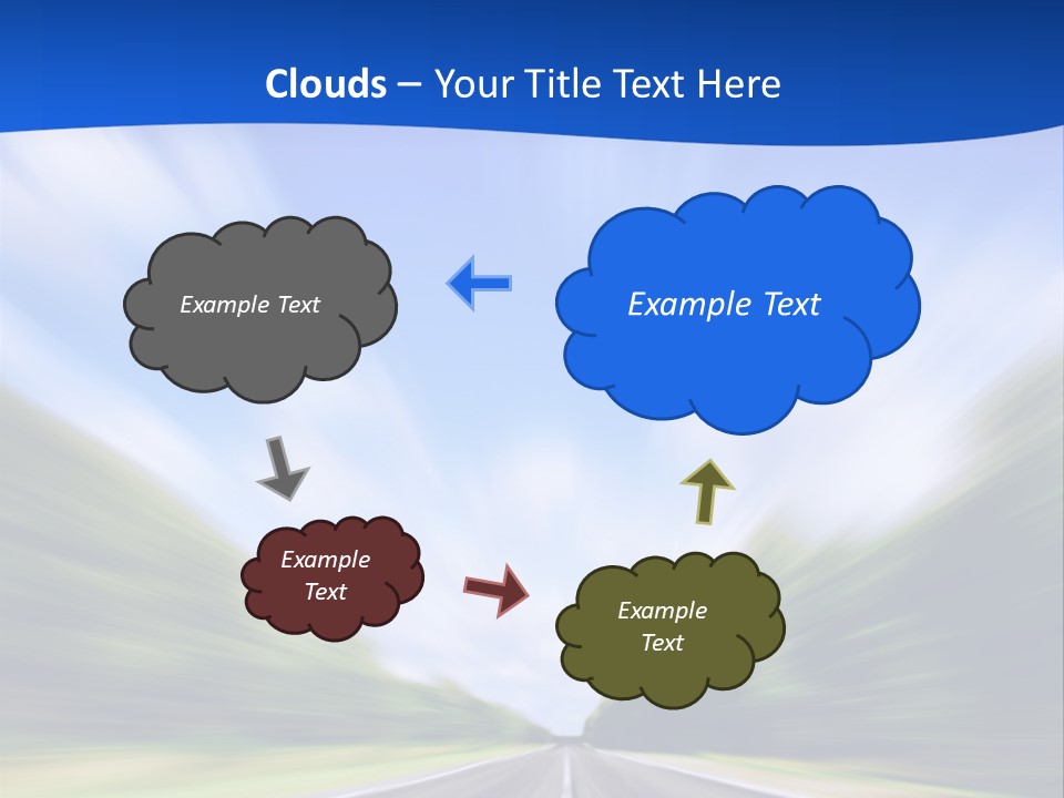 Direction Action Line PowerPoint Template
