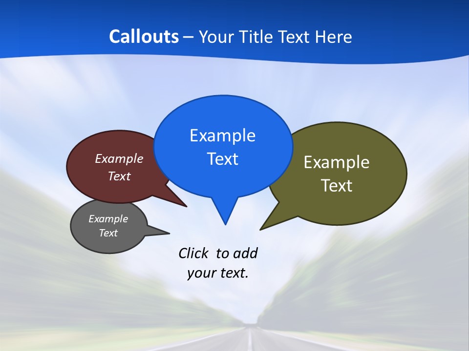 Direction Action Line PowerPoint Template