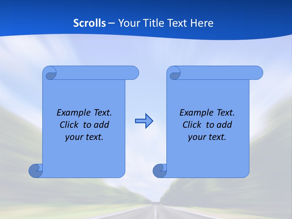Direction Action Line PowerPoint Template