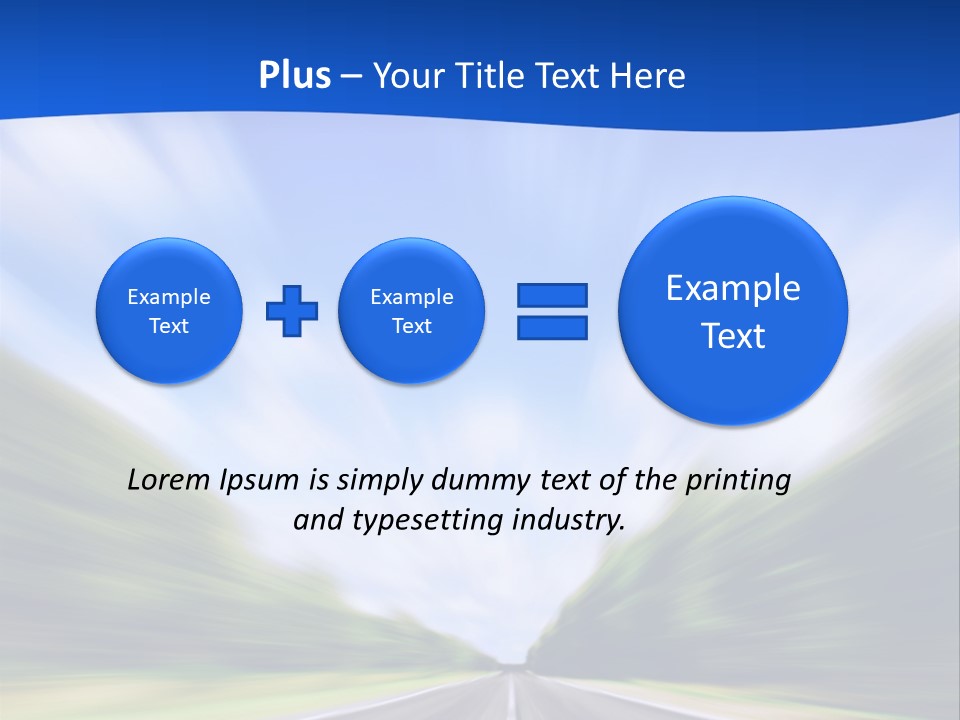 Direction Action Line PowerPoint Template