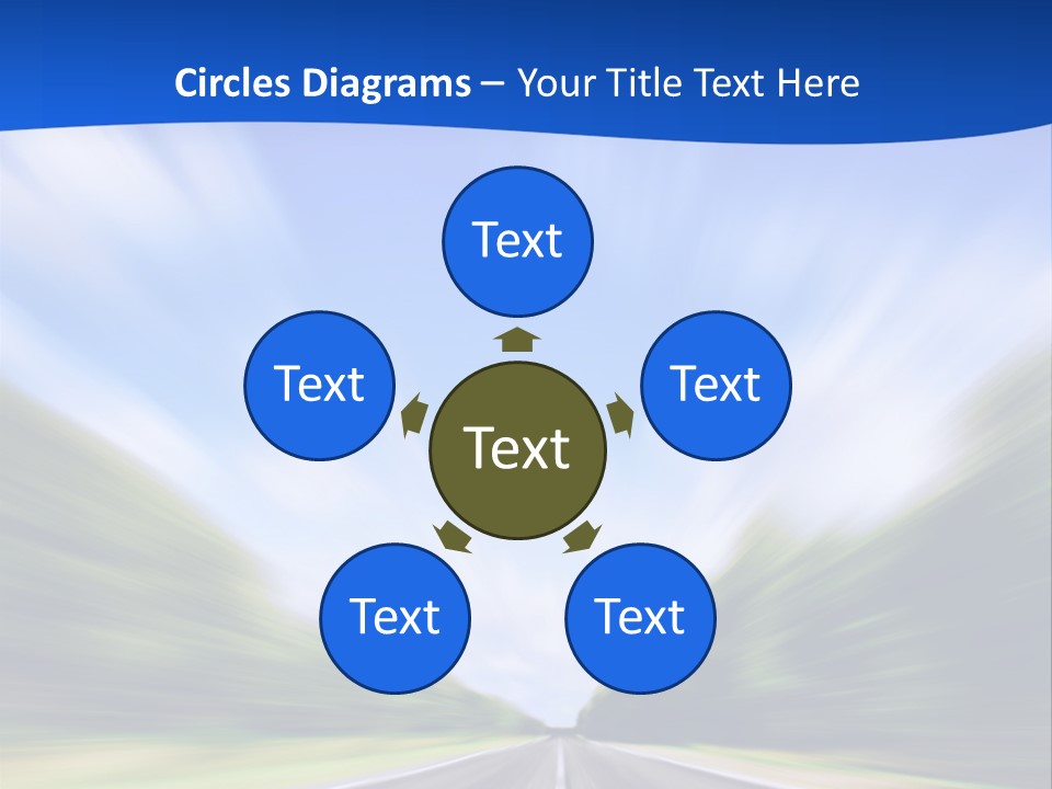 Direction Action Line PowerPoint Template