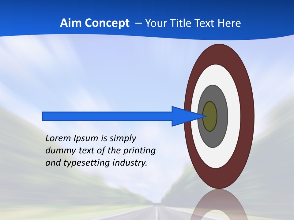 Direction Action Line PowerPoint Template