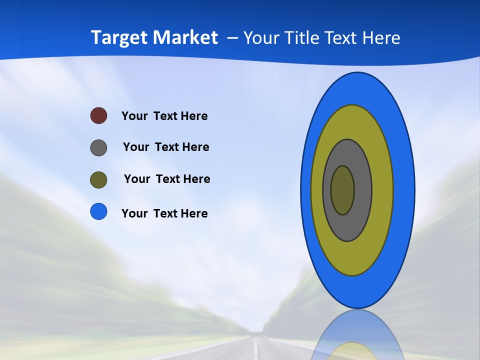 Direction Action Line PowerPoint Template