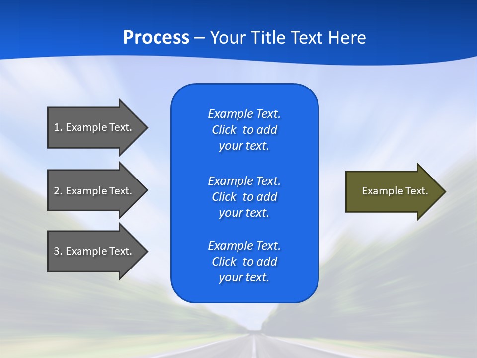Direction Action Line PowerPoint Template