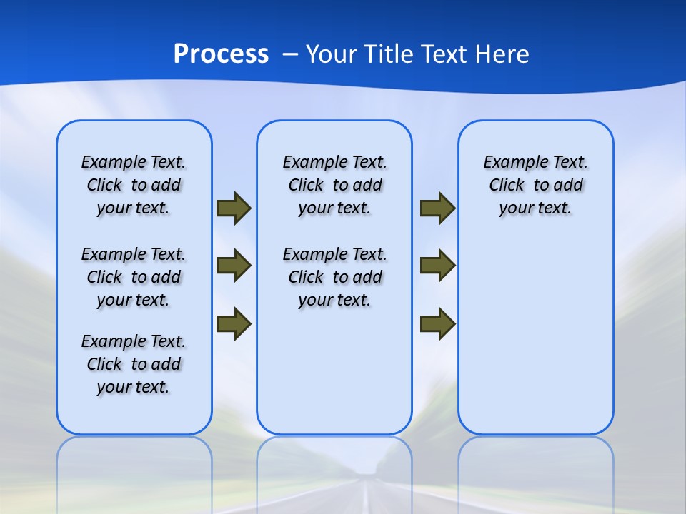 Direction Action Line PowerPoint Template