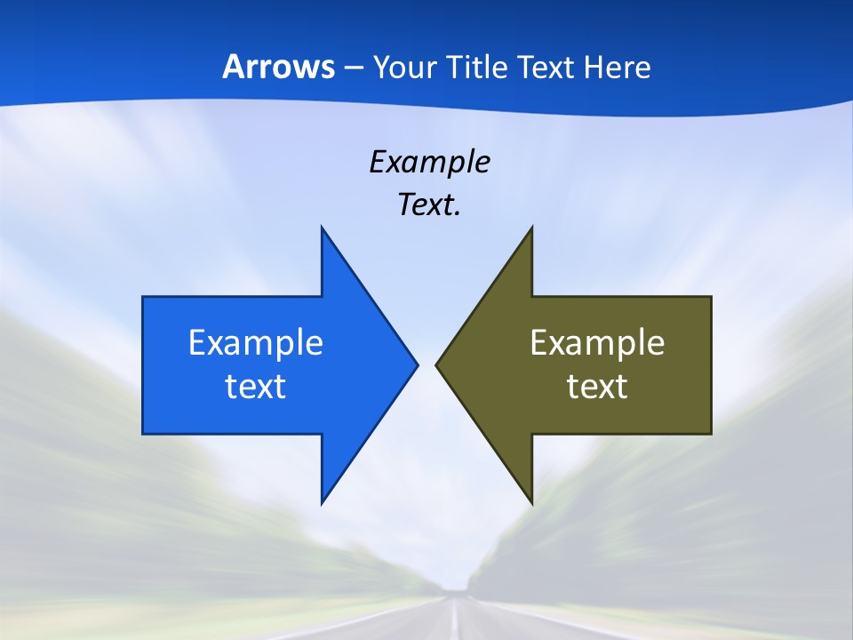 Direction Action Line PowerPoint Template