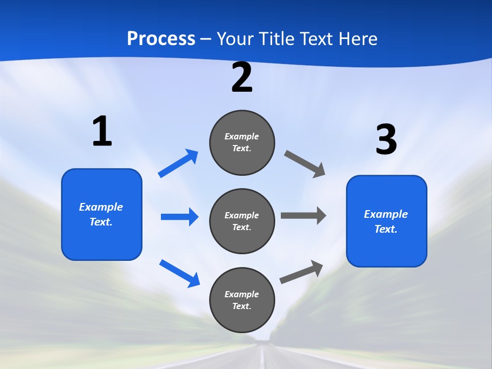 Direction Action Line PowerPoint Template