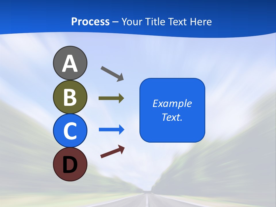 Direction Action Line PowerPoint Template