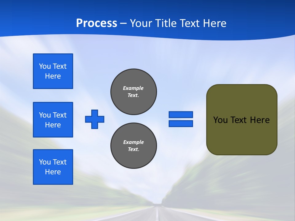 Direction Action Line PowerPoint Template