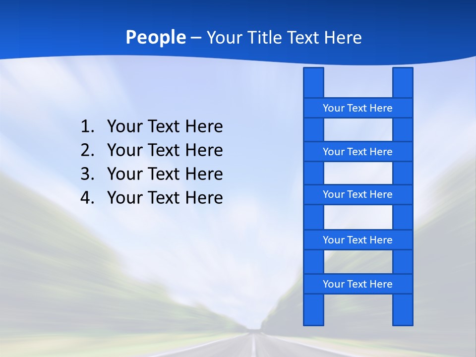 Direction Action Line PowerPoint Template