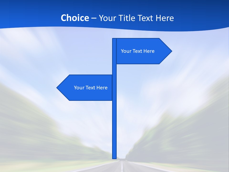 Direction Action Line PowerPoint Template