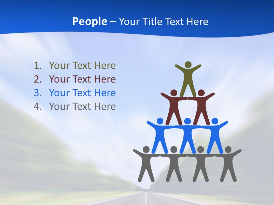 Direction Action Line PowerPoint Template