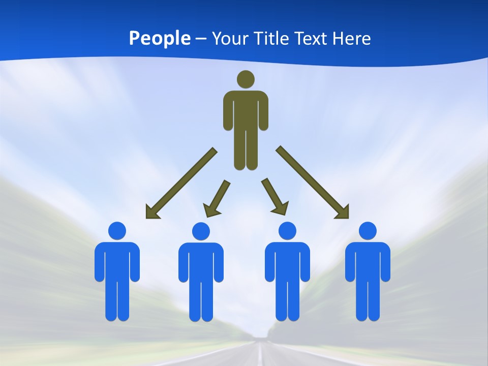 Direction Action Line PowerPoint Template