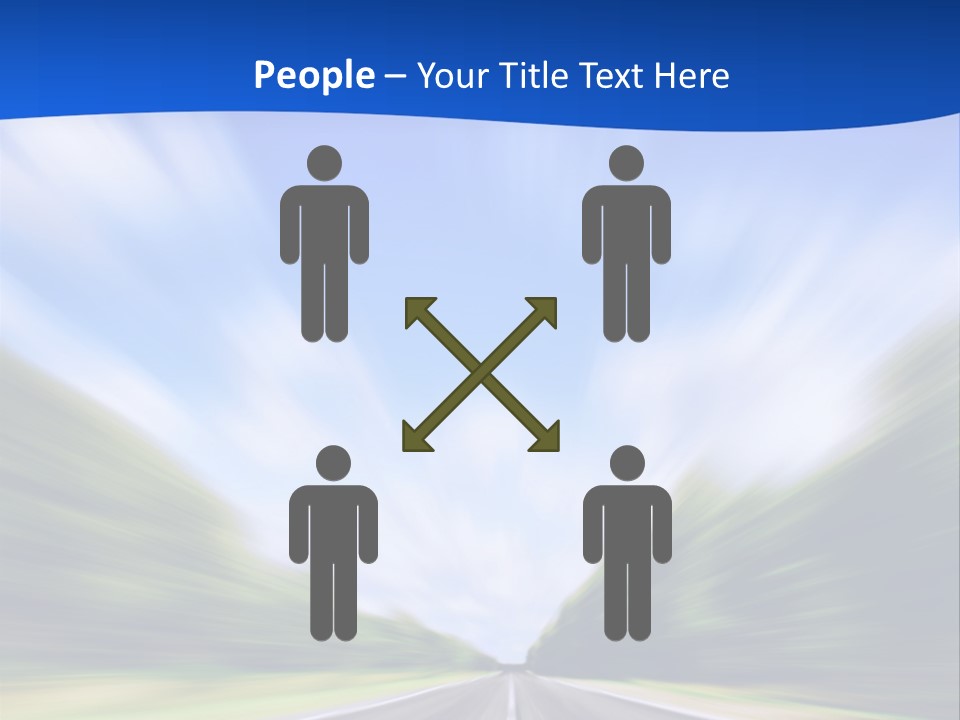 Direction Action Line PowerPoint Template