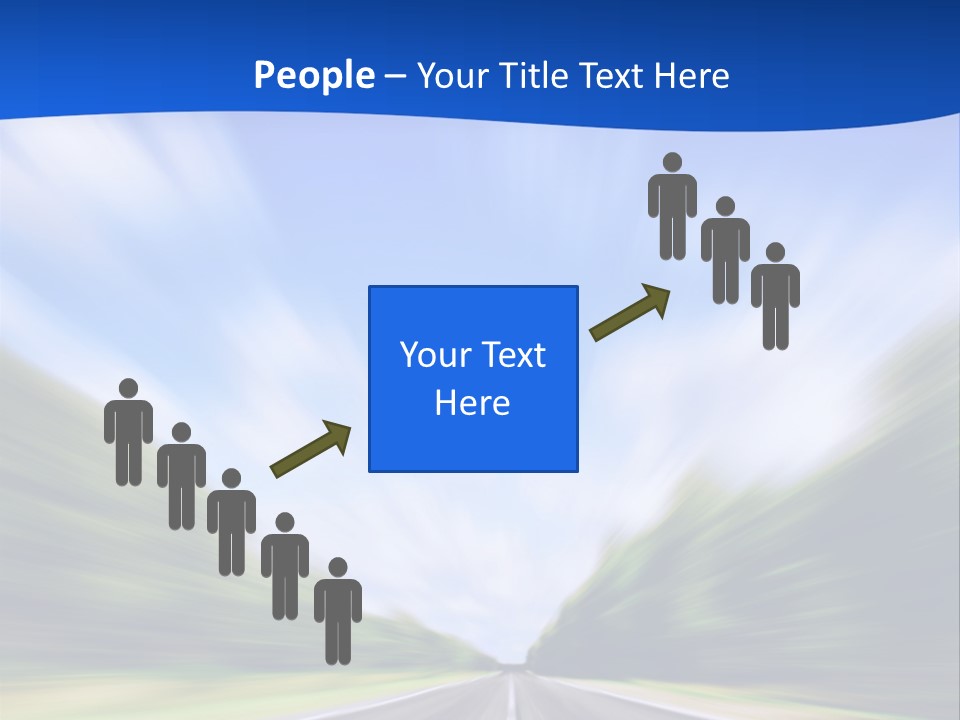 Direction Action Line PowerPoint Template