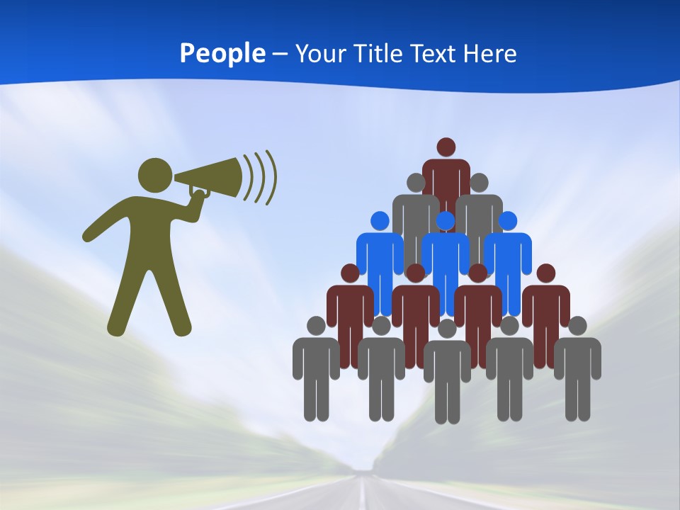 Direction Action Line PowerPoint Template