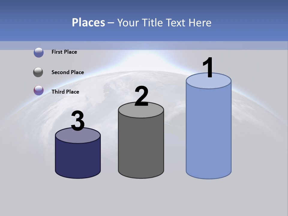 A Picture Of The Earth With The Sun In The Background PowerPoint Template
