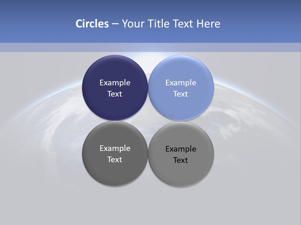 A Picture Of The Earth With The Sun In The Background PowerPoint Template