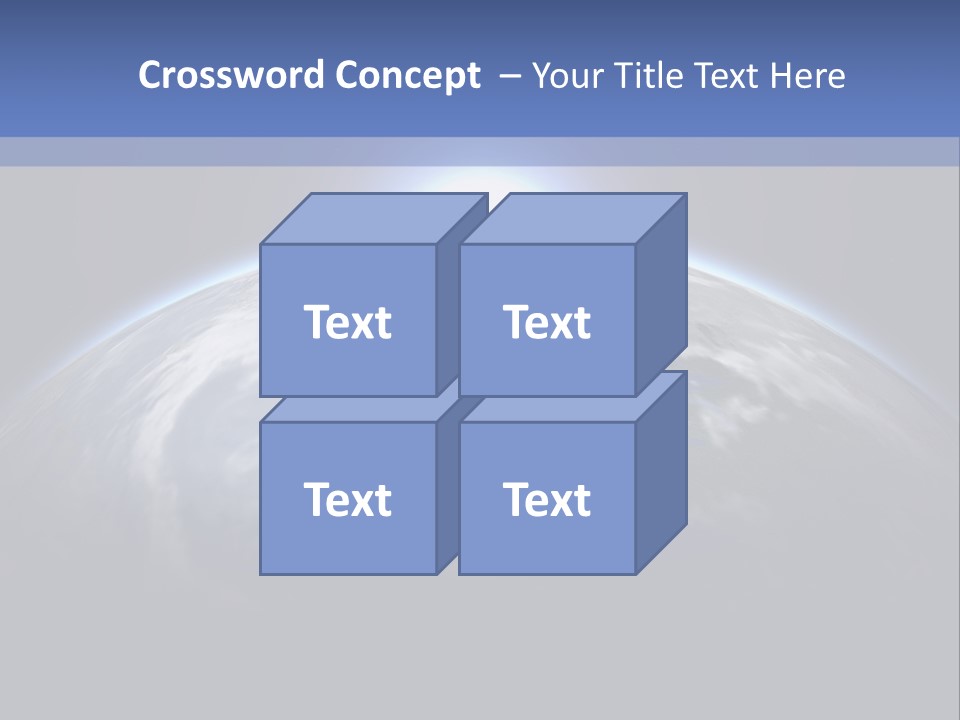 A Picture Of The Earth With The Sun In The Background PowerPoint Template