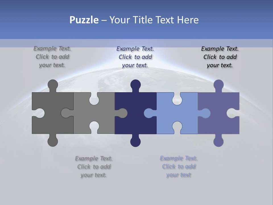A Picture Of The Earth With The Sun In The Background PowerPoint Template