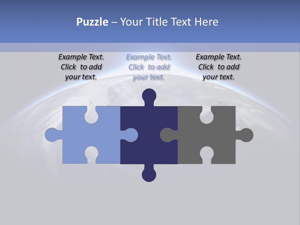 A Picture Of The Earth With The Sun In The Background PowerPoint Template