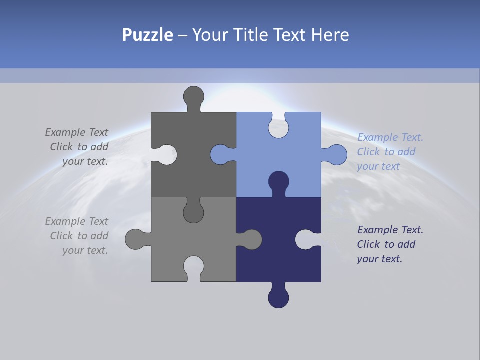 A Picture Of The Earth With The Sun In The Background PowerPoint Template
