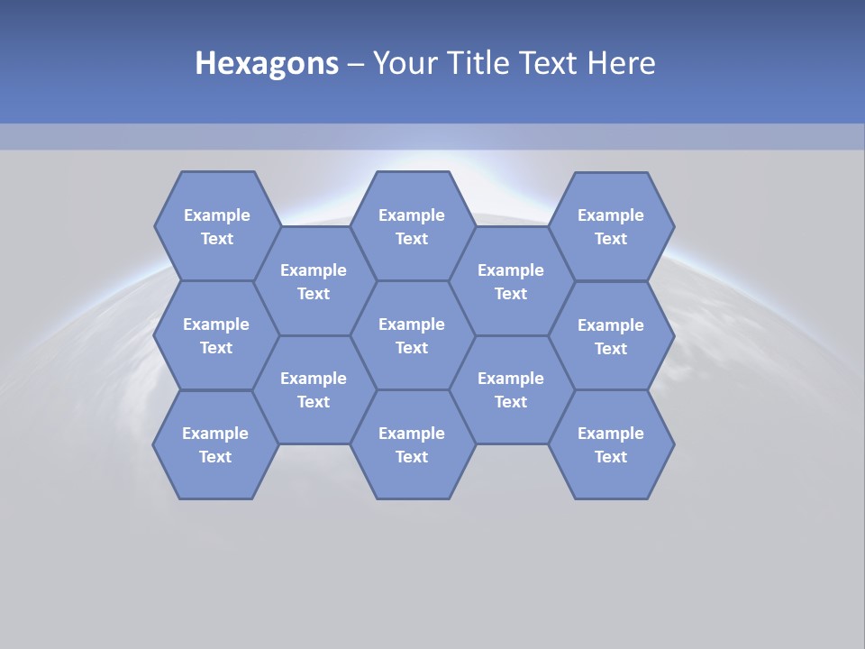 A Picture Of The Earth With The Sun In The Background PowerPoint Template