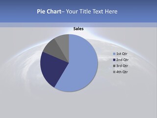 A Picture Of The Earth With The Sun In The Background PowerPoint Template