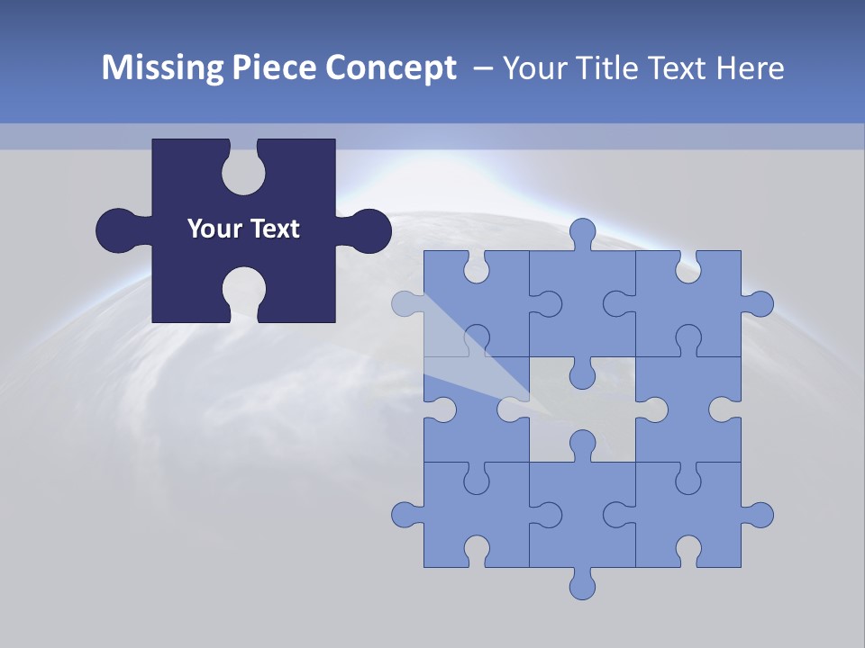 A Picture Of The Earth With The Sun In The Background PowerPoint Template