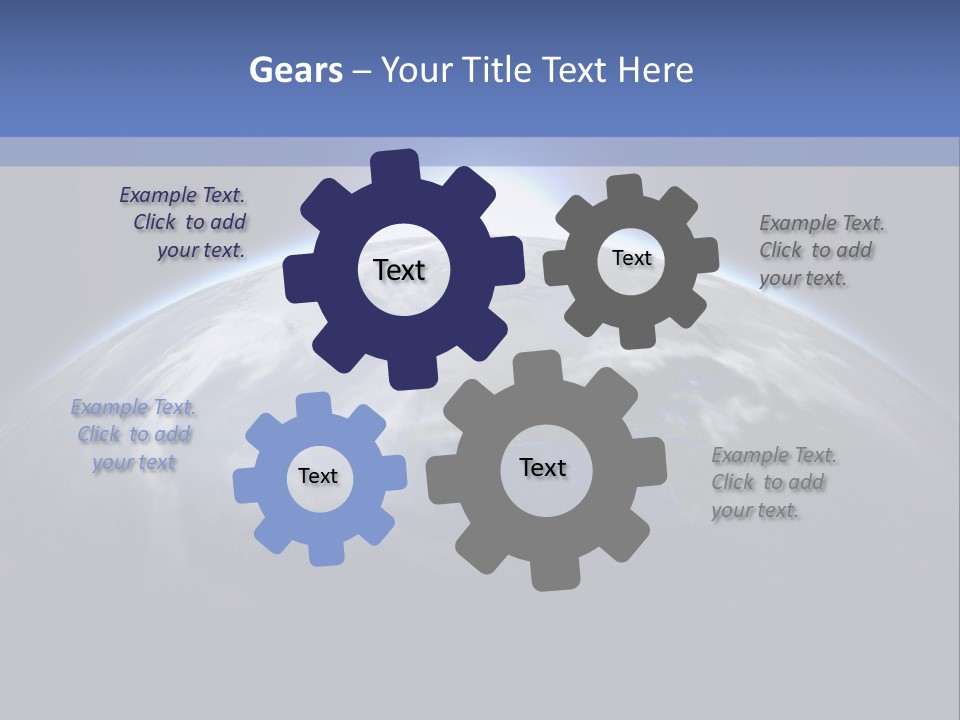 A Picture Of The Earth With The Sun In The Background PowerPoint Template