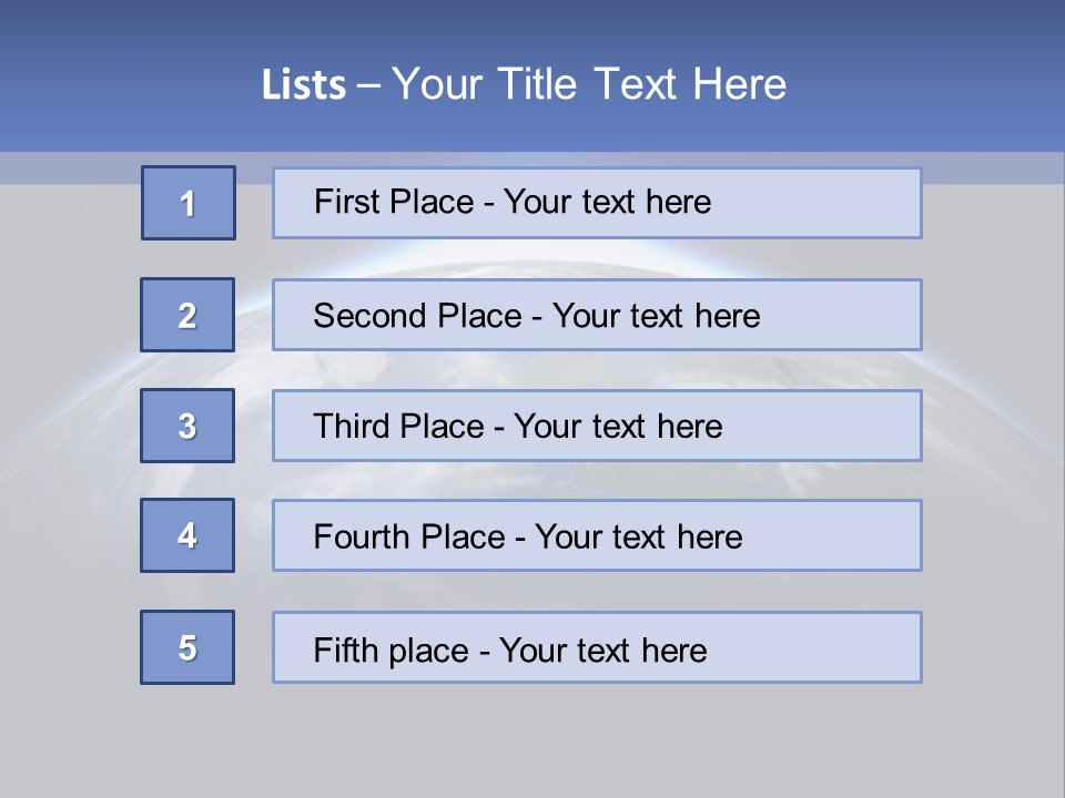 A Picture Of The Earth With The Sun In The Background PowerPoint Template