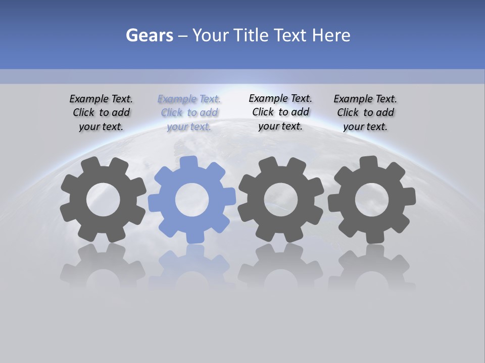 A Picture Of The Earth With The Sun In The Background PowerPoint Template