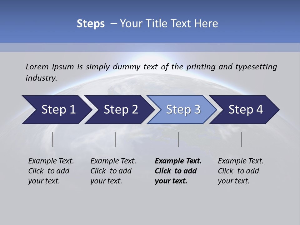 A Picture Of The Earth With The Sun In The Background PowerPoint Template