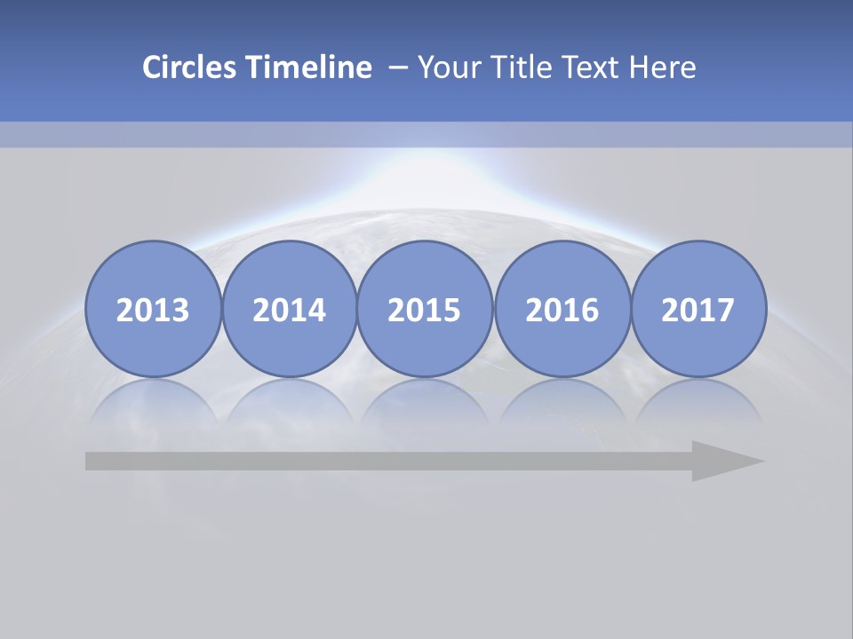 A Picture Of The Earth With The Sun In The Background PowerPoint Template